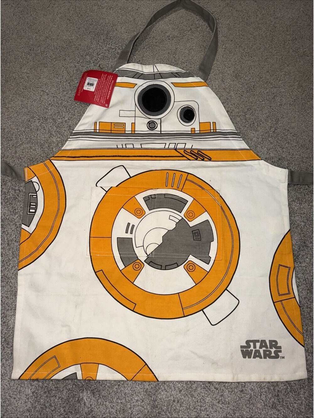 Williams Sonoma x Star Wars Kids Apron BB-8 Size 20” x 24.5 “D5)